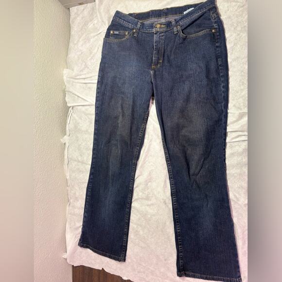 Vintage Dark Blue Riders by Lee Denim Women’s High Rise Jeans - Picture 2 of 9